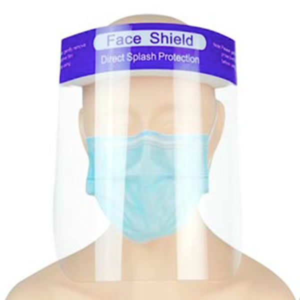 visera de protección de seguridad Protector facial transparente para proteger los ojos y la cara completa plástico reutilizable anti saliva 