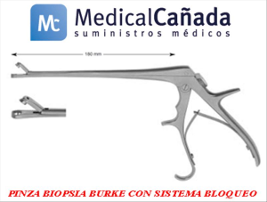 Pinza biopsia Burke con sistema bloqueo L 180 mm
