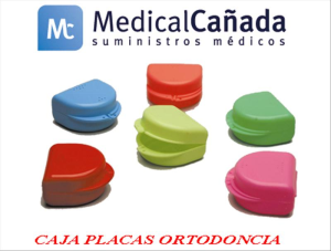 Cajas p/placas de ortodoncia verde udad