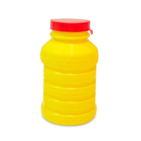 Contenedor de Seguridad de 1 litro para agujas y residuos tipo III