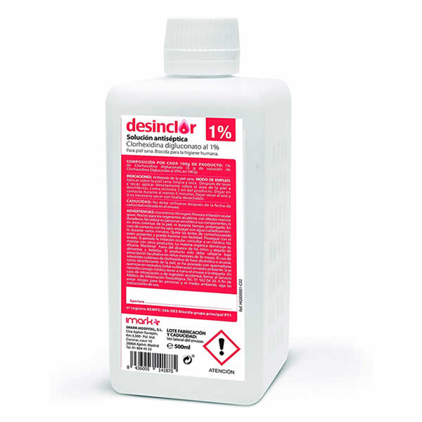 Desinfectante Desinclor 500 ml Solucion Antiseptica con Clorhexidina