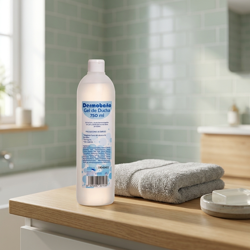 Champú Gel Dermobaño Begobaño 750 ml | Gel Dermatológico para Cuerpo y Cabello pH 5.5