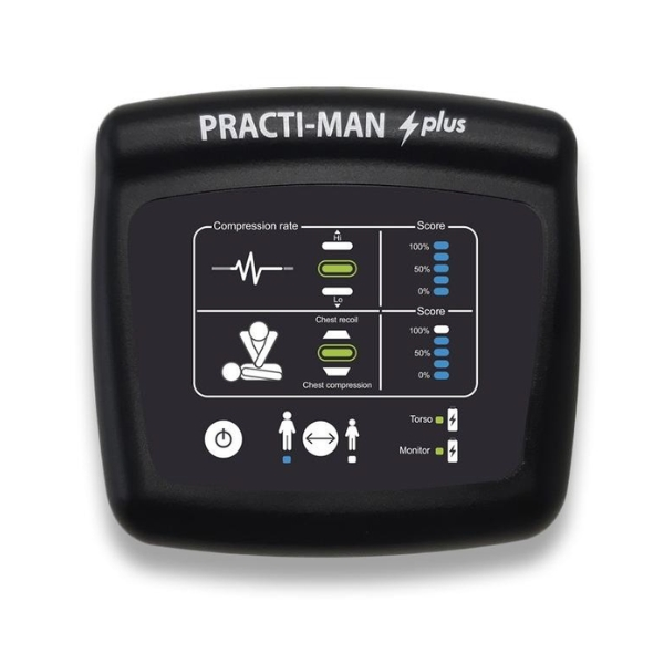 Torso Adulto para formacion RCP Practi Man Plus con Monitor Feedback Electronico