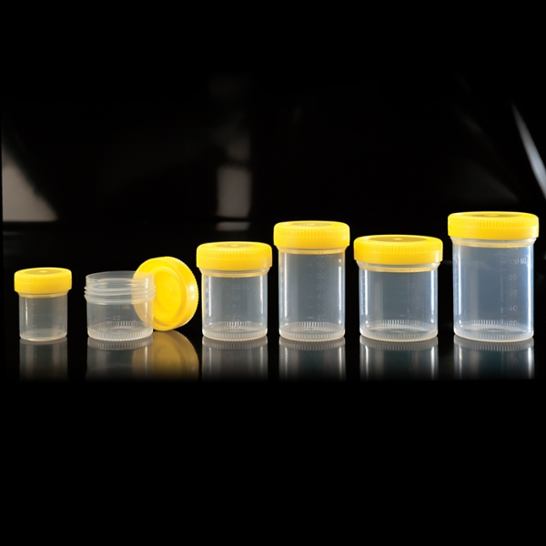 Frascos de seguridad a rosca de 120 ml Caja de 300 unidades