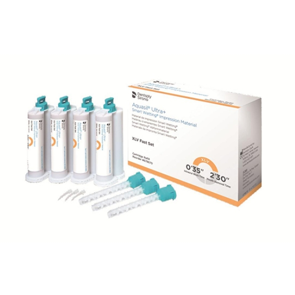 thumbnail image 2 of Dentsply Aquasil Ultra+ XLV Fast Set Impression Material – 4 Cartridges, 50mL 2 of 5