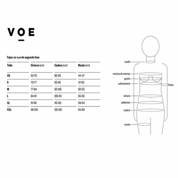 Faja pantalón VOE SLIM de segunda fase por debajo de rodillas y abdomen