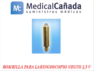 Bombilla para laringoscopio negus 2,5 v