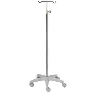 Soporte portasueros, medicina general, acero inoxidable, 2 ganchos