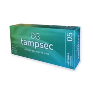 Tampon Vaginal Tampsec para Incontinencia Urinaria Talla Extra Caja 5 unidades