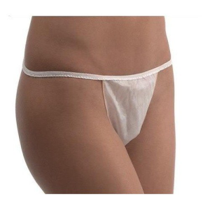 Tanga Desechable Mujer de tira color blanco Caja 100 uds