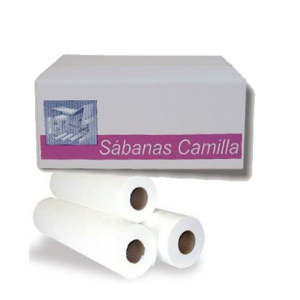 Papel Camilla de 1 capa ecologico y gofrado 59 cm x 67 m Caja de 6 unidades