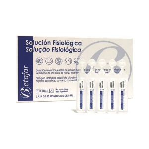 Suero Fisiologico Monodosis de 5 ml Caja de 30 unidades