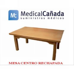 Mesa centro rechapada 60 x 60 x 45 cm haya - 3017m