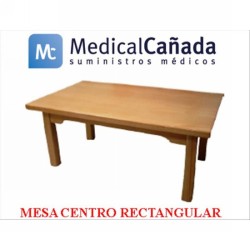 Mesa centro rectangular 100x60x45 cm haya