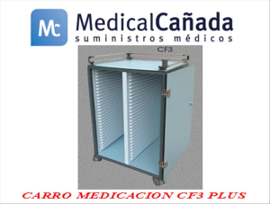 Carro medicacion cf3 plus arena (72 bandejas wiegand 291)