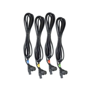 Juego de 4 Cables Snap de 6 PIN para Electroestimuladores Compex