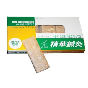 Chincheta Coreana Esteril con Adhesivo en Caja de 100 unidades