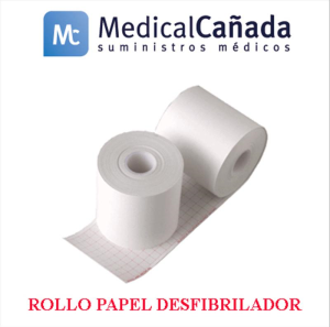 Rollo papel desfibrilador 50 mm x 30 m (int.mm) udad heartstart philips xl