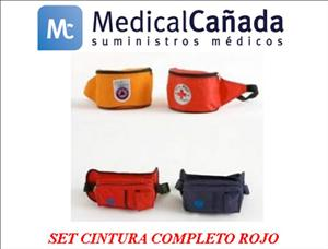 Set cintura completo rojo c/escudo vida