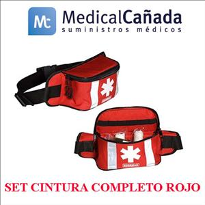 Set cintura completo rojo c/escudo cruz roja