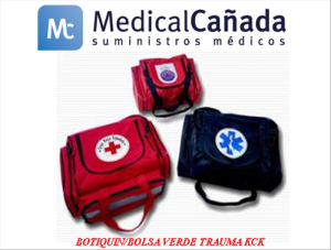 Botiquin/bolsa verde trauma kck 1 52x30x20 cm vacia