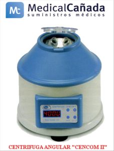 Centrifugadora de plasma/Centrifuga angular "cencom II"  6 x 15 ml