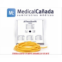 Thera-band tubing amarillo suave ø 0,4 cm