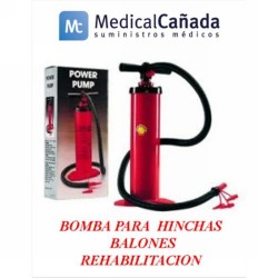 Bomba para hinchas balones rehabilitacion