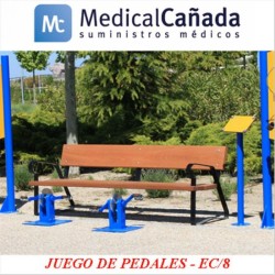 Juego de pedales parques ac. galvanizado