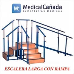 Escalera larga c/rampa