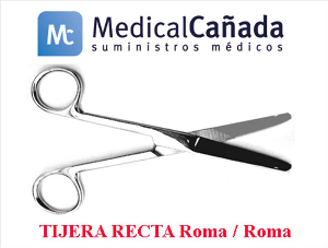 Tijera cirugia 16 cm recta r/r