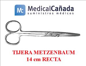 Tijera metzenbaum 14 cm recta