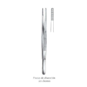 Pinza Disección 25 cm sin dientes