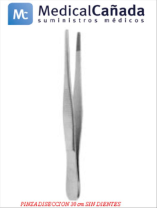 Pinza diseccion 30 cm s/d