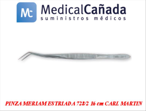 Pinza meriam estriada 728/2 16 cm carl martin