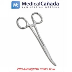 Pinza mosquito curva 12 cm mestra