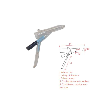 Proctoscopio Deschable Pequeño con Luz Fria Integrada