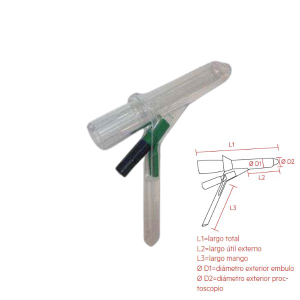 Proctoscopio Deschable Grande con Luz Fria Integrada