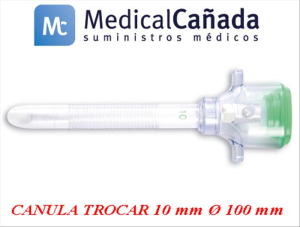 Canula trocar 10 mm ø 100 mm  - ec10 sl-c