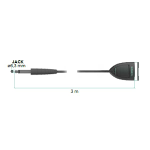 Cable reutilizable Surtron para placa neutra de Electrobisturis