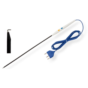 Electrodo L-Hook Monopolar de 33 cm con Cable y Control manual