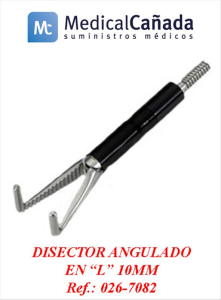 Disector en "l" 10 mm angulado dcha. reut udad - 3341