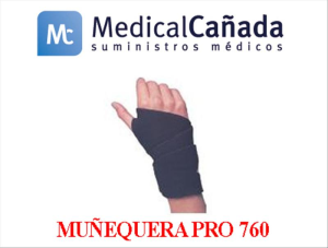 Muñequera pro 760 c/refuerzo t/única