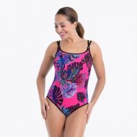Bañador protésico Carini rosa estampado