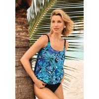 Top tankini protésico modelo Girona azul marino