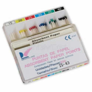 Puntas de papel iso nº 25 Medicaline Caja 200 unidades