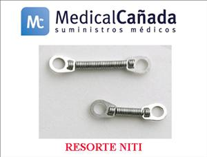 Resorte Niti Cerrado Gancho 250 gramos