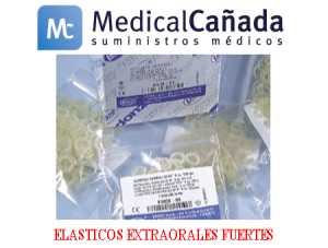 Elasticos extraorales fuertes ø i 4,8 mm 224 grs. b/100