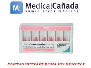 Puntas guttapercha iso dentply n¦ 45 c/100