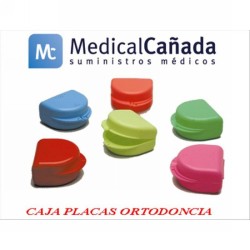 Cajas p/placas de ortodoncia azul b/25 udes